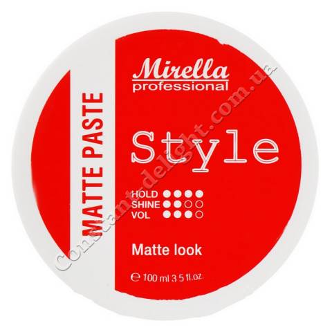 Матовая моделирующая паста для укладки волос Mirella Professional Style Matte Paste 100 ml