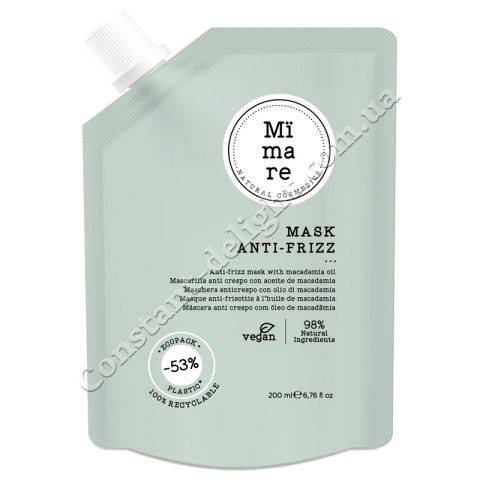 Mimare Anti-Frizz Mask Маска разглаживающая для волос с маслом макадамии 200 ml