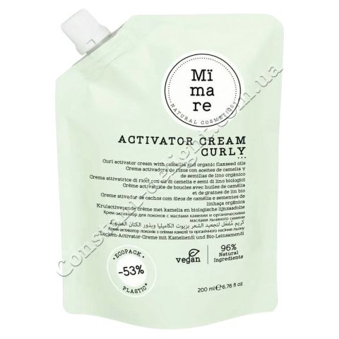 Mimare Curl Activator Cream Несмываемый крем для четких и упругих кудрей 200 ml