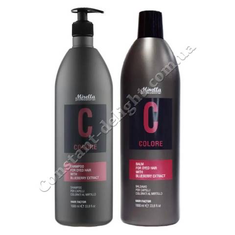 Набор для окрашенных волос шампунь + бальзам Mirella Professional C Colore Kit 2x1000 ml