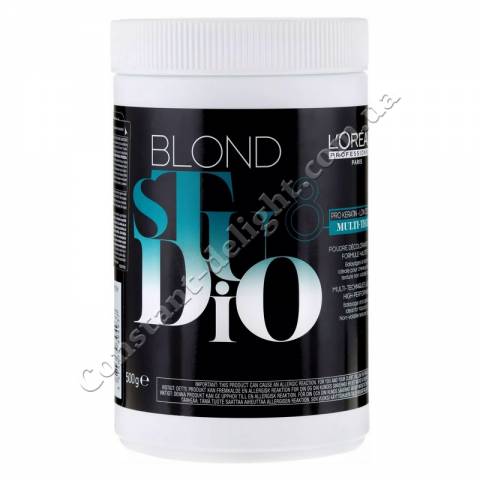 Багатофункціональна пудра для інтенсивного освітлення L'Oreal Professionnel Blond Studio 8 Multi-Techniques Powder 500 g