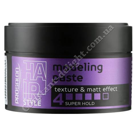 Моделююча паста для волосся, рівень фіксації 4 Prosalon Hair Style Modeling Paste Texture & Matt Effect 100 ml