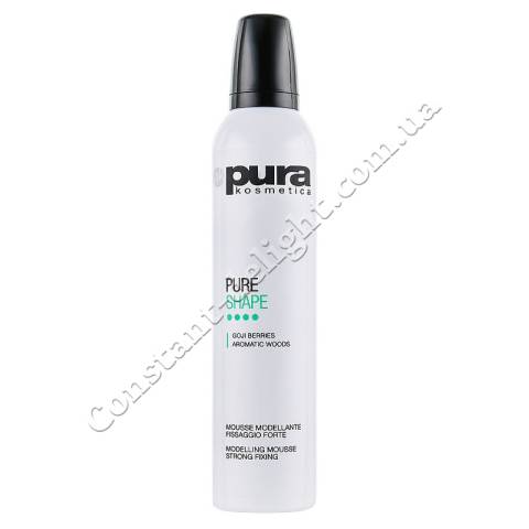 Мосуючий мус для волосся сильної фіксації Pura Kosmetica Pure Shape Modelling Mousse 300 ml