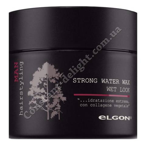 Віск для волосся, що моделює, з мокрим ефектом Elgon Man Strong Water Wax 100 ml