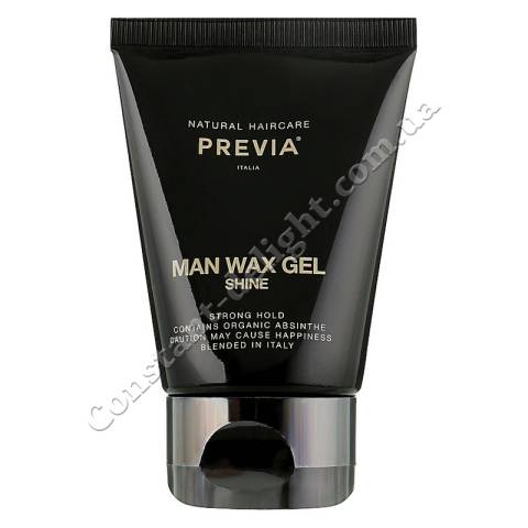 Мужской гель-воск для волос сильной фиксации Previa Man Wax Gel Shine 50 ml