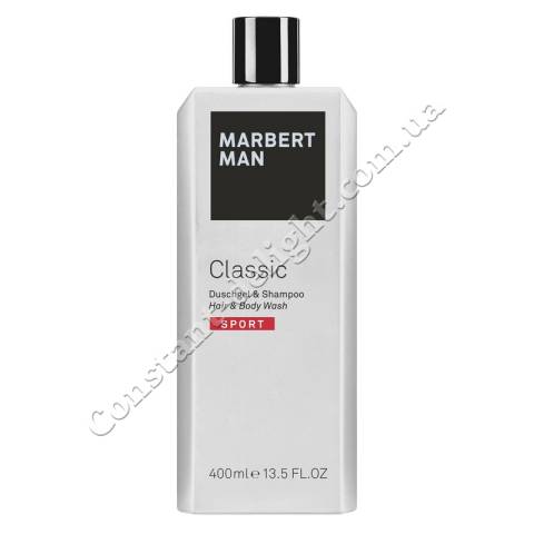 Мужской шампунь-гель для душа Marbert Man Classic Sport Hair & Body Wash 400 ml