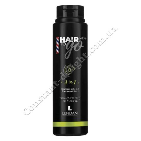 Мужской шампунь-гель для волос 3 в 1 Lendan Hair To Go Men Shampoo-Gel 300 ml