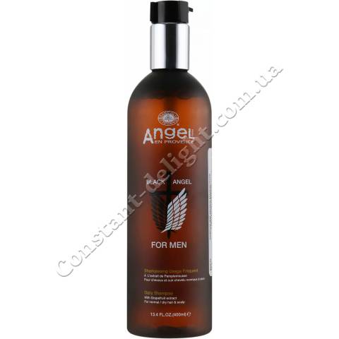 Мужской шампунь для ежедневного использования с экстрактом грейпфрута Angel Professional Black Angel Daily Shampoo 400 ml