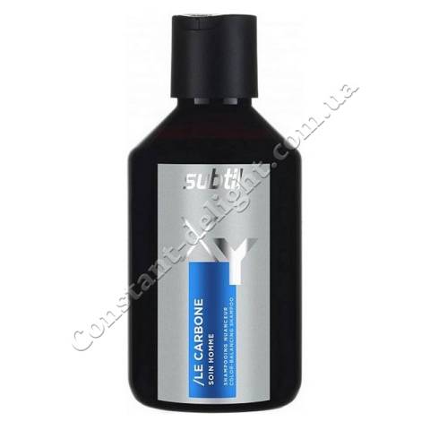 Мужской тонирующий шампунь для волос (черный) Subtil Laboratoire Ducastel XY Carbone Color Balancing Shampoo 250 ml