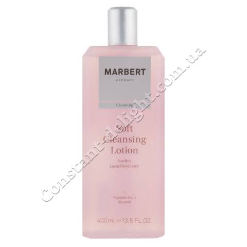 Мягкий очищающий лосьон для чувствительной и сухой кожи лица Marbert Soft Cleansing Lotion 400 ml