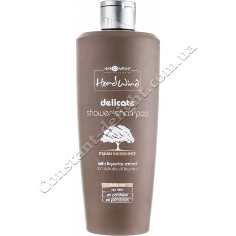 Мягкий шампунь-гель для душа с экстрактом солодки Hair Company Professional Head Wind Delicate Shower Shampoo 400 ml