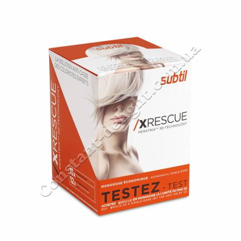 Набор 12 шт. 7,5 мл  №1 + 20 мл №2 комплекс для восстановления волос Ducastel Subtil XRescue