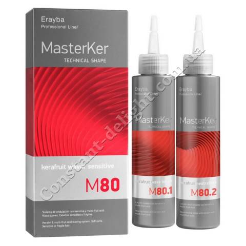 Набір для створення м'яких локонів Erayba MasterKer M80 Kerafruit Waver Sensetive 2x150 ml