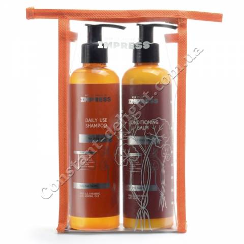 Набор для ежедневного ухода за волосами (шампунь+бальзам) Impress For Daily Use Kit 2x250 ml