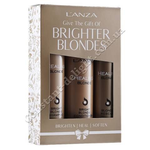 Набір для освітленого волосся L'anza Healing Blonde Holiday Trio Box