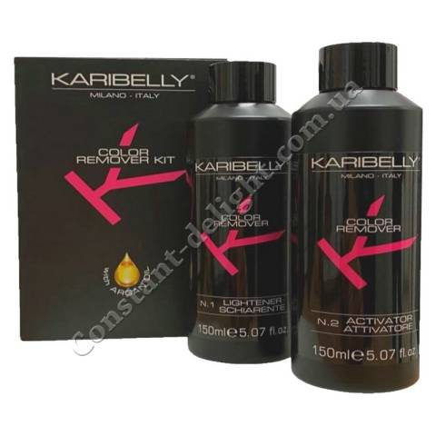 Набор для удаления цвета волос Karibelly Color Remover Kit 2x150 ml