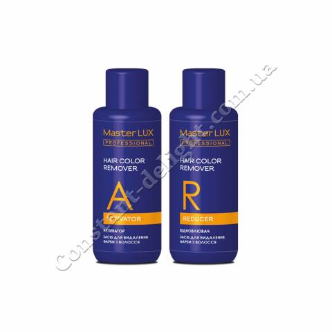 Набір для видалення фарби з волосся Master LUX Professional Hair Color Remover 2x100 ml (фото 2)