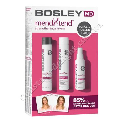 Набор для укрепления и питания волос Bosley MD MendXtend Strengthening System Kit