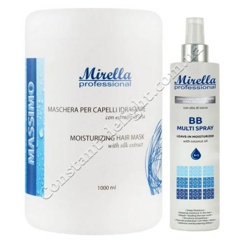Набір для зволоження волосся Mirella Professional Moisturizing Kit 1000 ml +300 ml