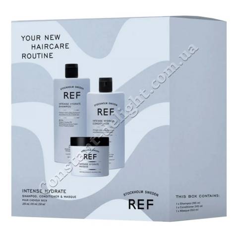 Набір для зволоження волосся (шампунь+кондиціонер+маска) REF Care Routine Intense Hydrate 285/245/250 ml
