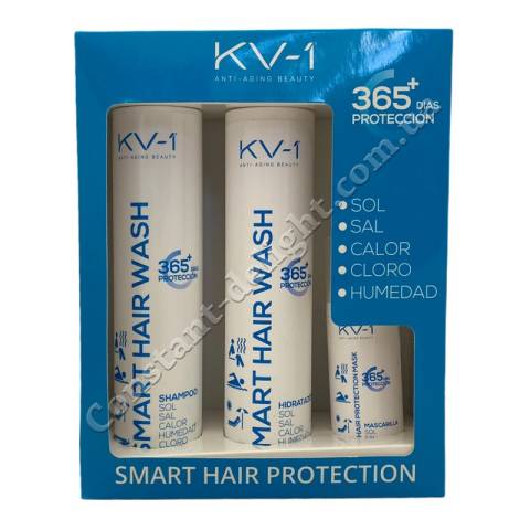 Набор для волос мультизащита KV-1 Pack Smart Hair Protection 365, 250 ml/250 ml/50 ml