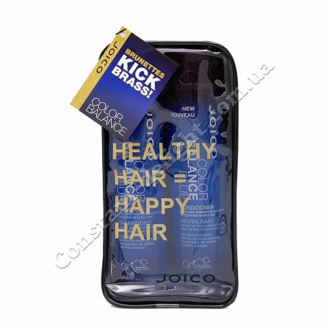 Набір для волосся відновлюючий баланс (блакитний) Joico Color Balance Blue Gift Pack 2x300 ml