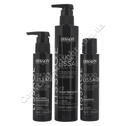Набор для выпрямления волос Dikson Dikso Lissage Lissactive Mini Kit 100/100/200 ml