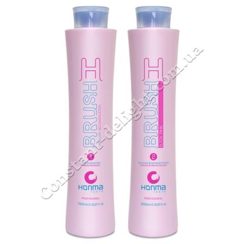 Набор розовый ботокс для волос Honma Tokyo H-Brush B.Tox Pink 30 ml+50 ml