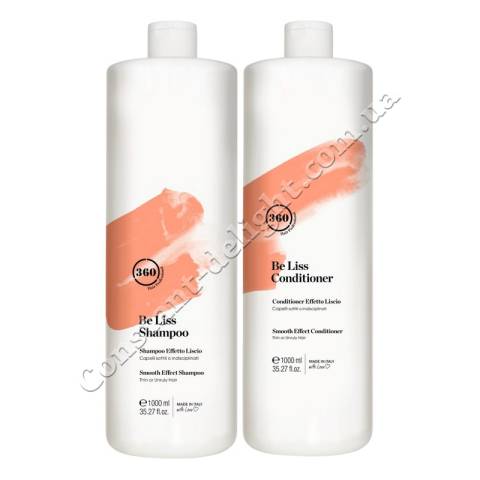 Набор с эффектом разглаживания для тонких и непослушных волос 360 Be Liss Kit 2x1000 ml