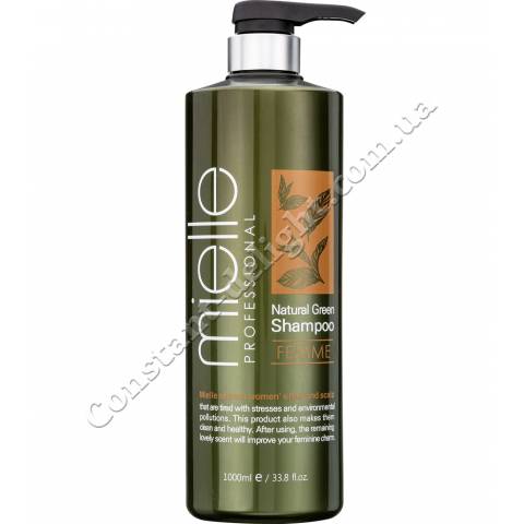 Натуральный шампунь для женщин Mielle Professional Scalp Specialized Natural Green Shampoo Femme 1000 ml