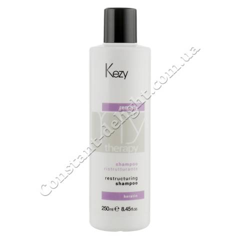 Шампунь для волос реструктурирующий с кератином Kezy My Therapy Remedy Keratin Restructuring Shampoo 250 ml