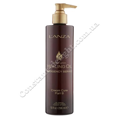 Незмивний крем-протектор для волосся (Крок В) L'anza Keratin Healing Oil Emergency Service Cream Cure (Part B) 296 ml