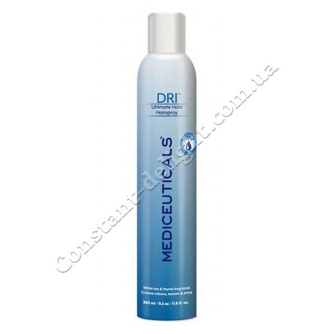 Невагомий лак для волосся оптимальної фіксації Mediceuticals DRI Ultimate Hold Hairspray 350 ml