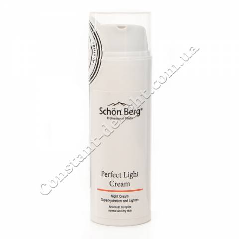 Нічний омолоджуючий, живильний крем для обличчя з AHA комплексом Schön Berg Perfect Light Cream 50 ml