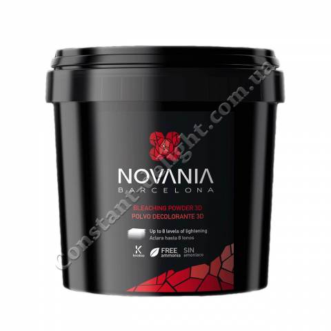Обесцвечивающий безаммиачный порошок 3D до 8 тонов Novania Barcelona Bleaching Powder 500 g