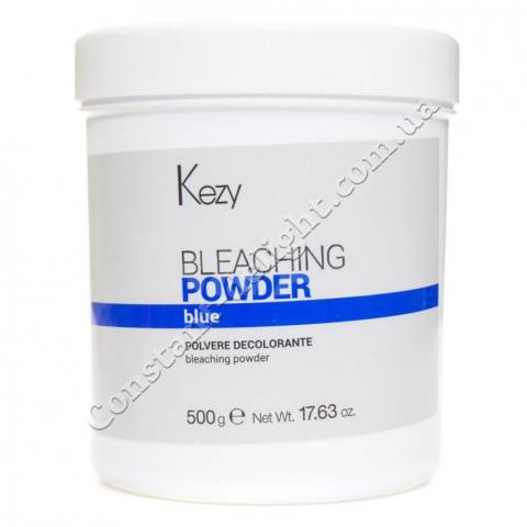 Обесцвечивающий порошок анти-желтое действие (голубой) Kezy  Bleaching Powder Blue 500 g