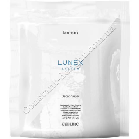 Знебарвлюючий порошок для волосся до 5 тонів Kemon Lunex System Decap Super 400 g