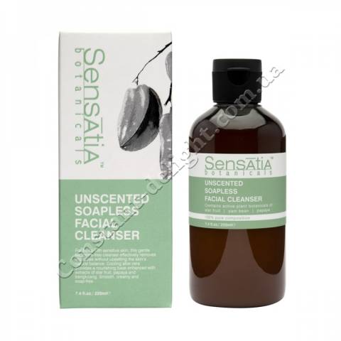 Очищающее средство для лица без мыла и запаха Sensatia Botanicals Unscented Soapless Facial Cleanser 220 ml
