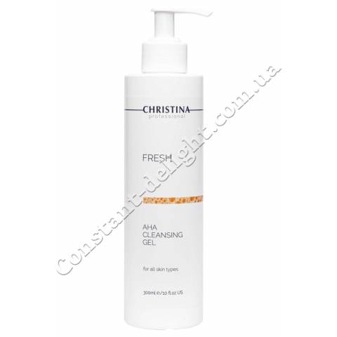 Очищающий гель с фруктовыми кислотами для всех типов кожи Christina Fresh AHA Cleansing Gel 300 ml