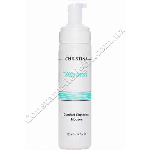 Що очищає мус для обличчя Christina Unstress Comfort Cleansing Mousse 200 ml