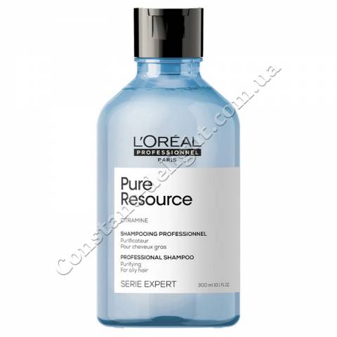 Очищающий шампунь для склонных к жирности волос L'Oreal Professionnel Serie Expert Pure Resource Shampoo 300 ml