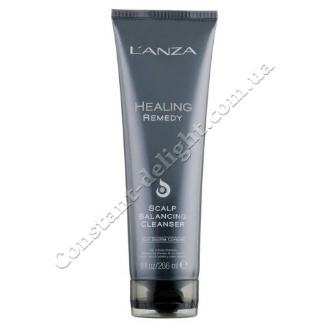 Очищаючий шампунь для відновлення балансу жирності волосся та шкіри голови L'anza Healing Remedy Scalp Balancing Cleanser 266 ml