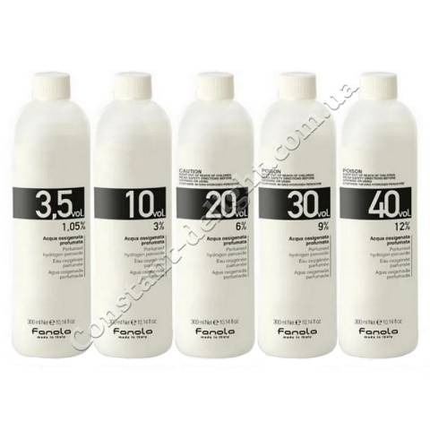 Окислювач Fanola Perfumed Hydrogen Peroxide Hair Oxidant 1,05%, 3%, 6%, 9%, 12% 300 ml