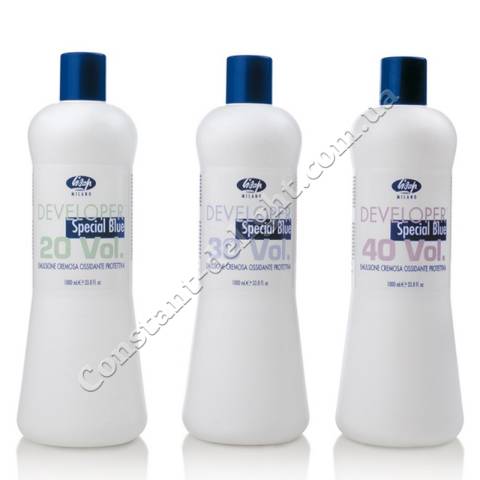 Окислювачі для волосся Lisap Developer Special Blue 6%, 9%, 12% 1000 ml