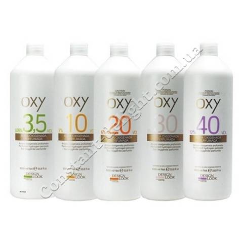 Окислювальна емульсія для волосся Design Look Oxy Oxidant Emulsion 1,5%, 3%, 6%, 9% 1000 ml