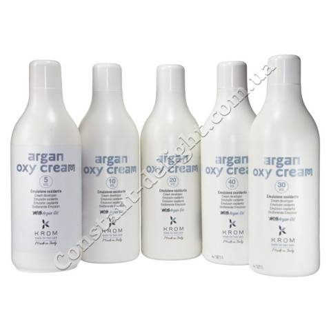 Окислительная эмульсия Krom Argan Oxy Cream 1,5%, 3%, 6%, 9%, 12% 1000 ml