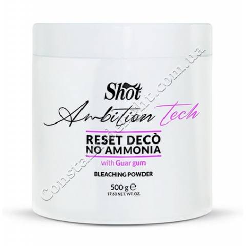 Осветляющая пудра для волос без аммиака Shot Reset Deco No Ammonia Bleaching Powder 500 g