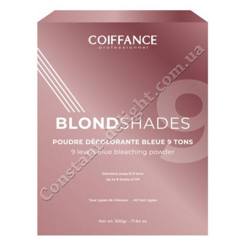 Осветляющая пудра для волос до 9-ти уровней (голубая) Coiffance Professionnel Blondshades Blue Bleaching Powder 500 g