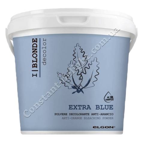 Пудра для волосся, що освітлює, блакитна Elgon Deсolor I Blonde Extra Blue Bleaching Powder 500 g