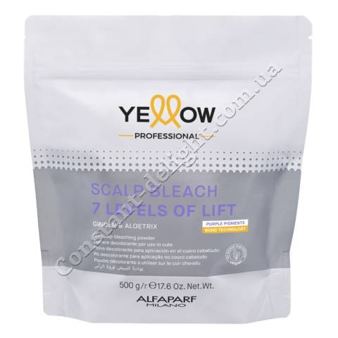 Yellow Scalp Bleach 7 Levels Осветляющая пудра для волос и кожи головы до 7-ти тонов 500 g